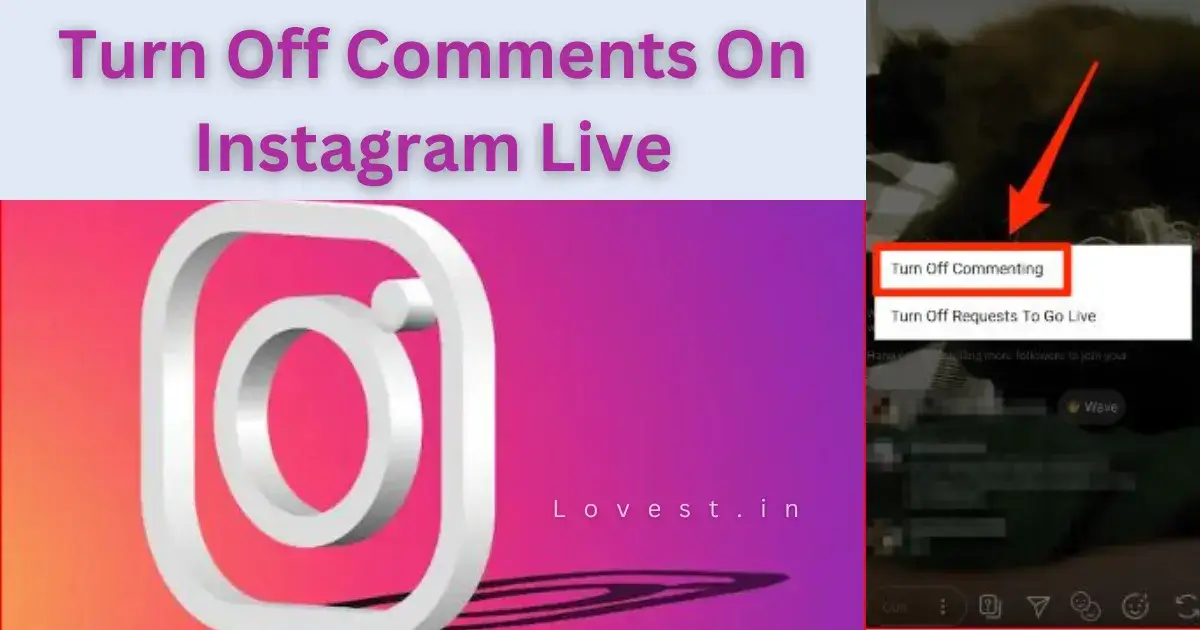 hiding comments on instagram live